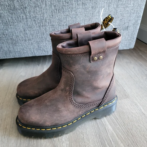 Dr. Martens Dark Anistone LO Boots - Picture 1 of 4